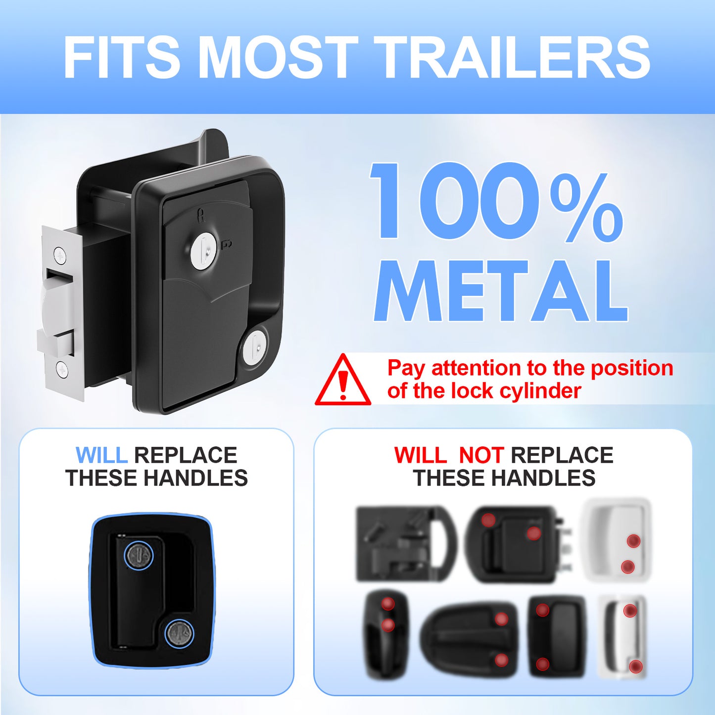 Marsram Zinc Alloy Metal Rv Door Lock