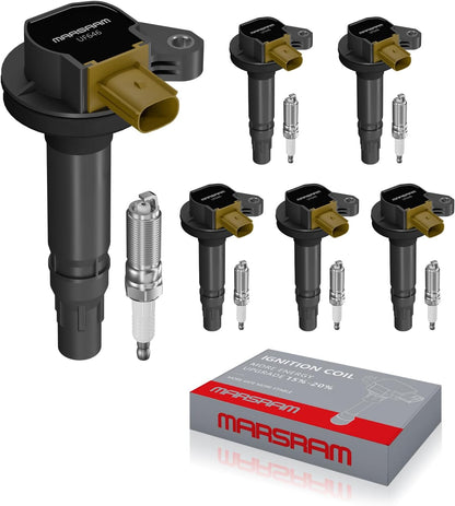 Marsram Ignition Coil Pack Spark Plug UF646 - Double Iridium for 2010-2011 LaCrosse CXS 3.6L, 2012 LaCrosse Convenience/Touring 3.6L, 2016 LaCrosse Sport Touring 3.6L