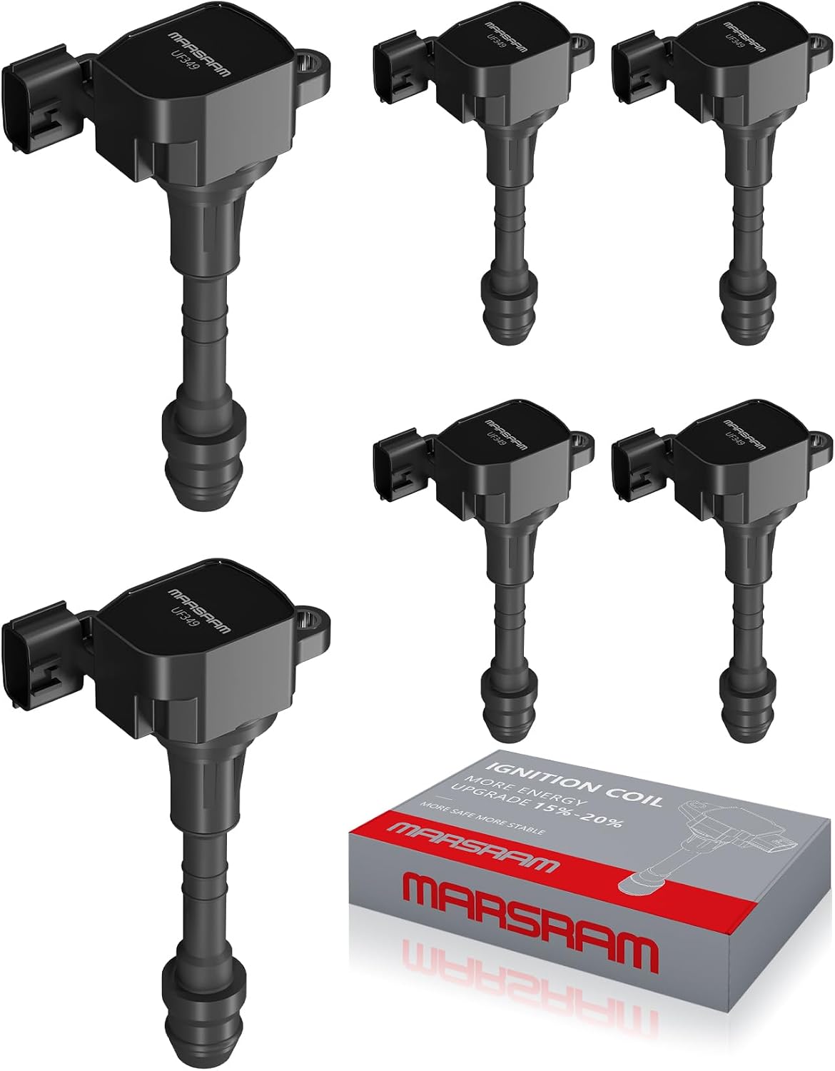 Marsram Ignition Coil Pack UF349 for Nissan 2005-2019 Frontier 4.0L 6Pcs