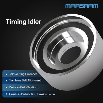 Marsram Timing Belt Kit with Water Pump Compatible with Honda Acura Saturn, 2003-2017 Accord 2006-2013 Pilot Odyssey Ridgeline MDX TSX TL 3.0L 3.2L 3.5L 3.7L V6, Replaces TKH-002 19200RDVJ01 TCKWP329