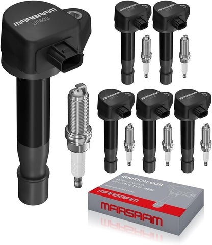 Marsram Ignition Coil Pack Spark Plug UF603 - Double Iridium for 2019-2021 Enclave Preferred 3.6L, 2014-2018 Enclave Premium 3.6L
