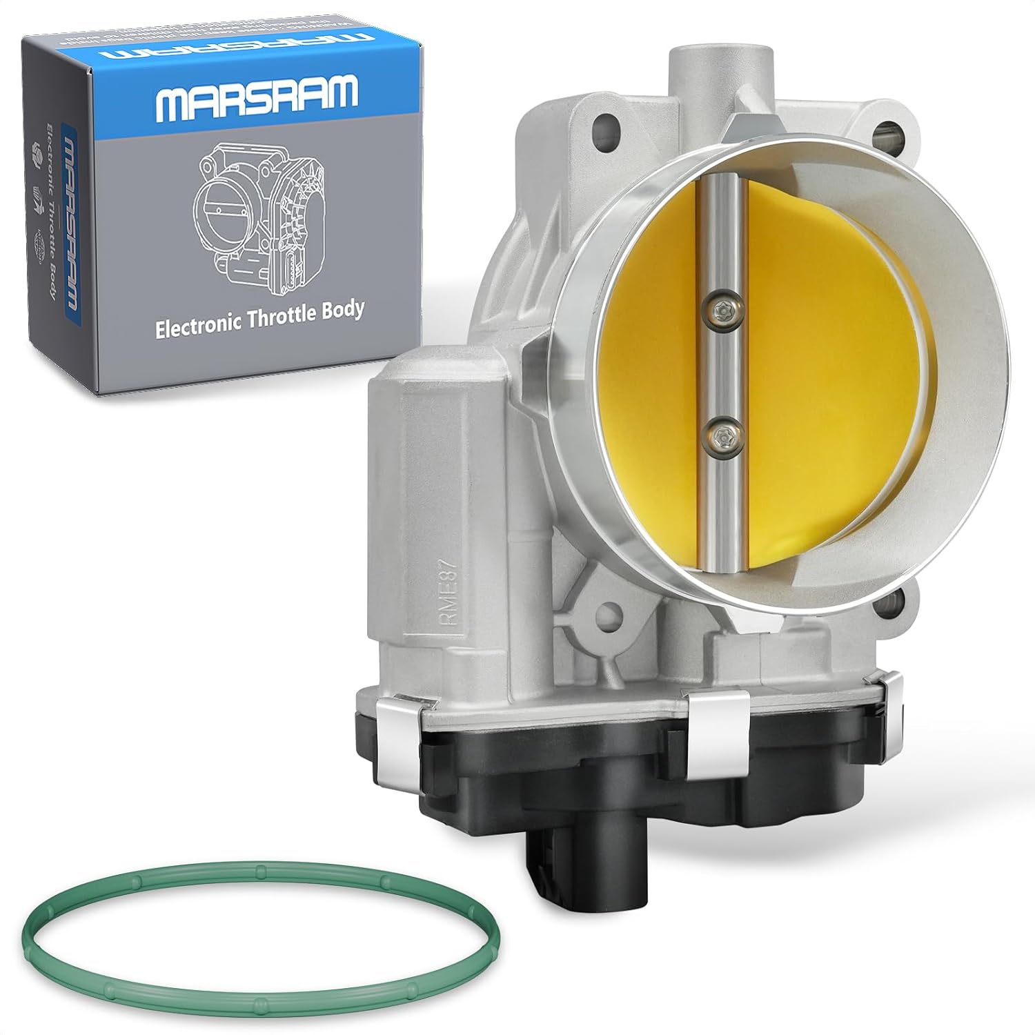 Marsram Electronic Throttle Body Fit for 2006-2008 Chevy Silverado Suburban Express Avalanche, GMC Yukon Envoy Savana, Cadillac Escalade, Saab Hummer Buick 4.8/5.3/6.0/6.2L OE: 12580760 12679524