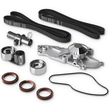 Marsram Timing Belt Kit with Water Pump Compatible with Honda Acura Saturn, 2003-2017 Accord 2006-2013 Pilot Odyssey Ridgeline MDX TSX TL 3.0L 3.2L 3.5L 3.7L V6, Replaces TKH-002 19200RDVJ01 TCKWP329