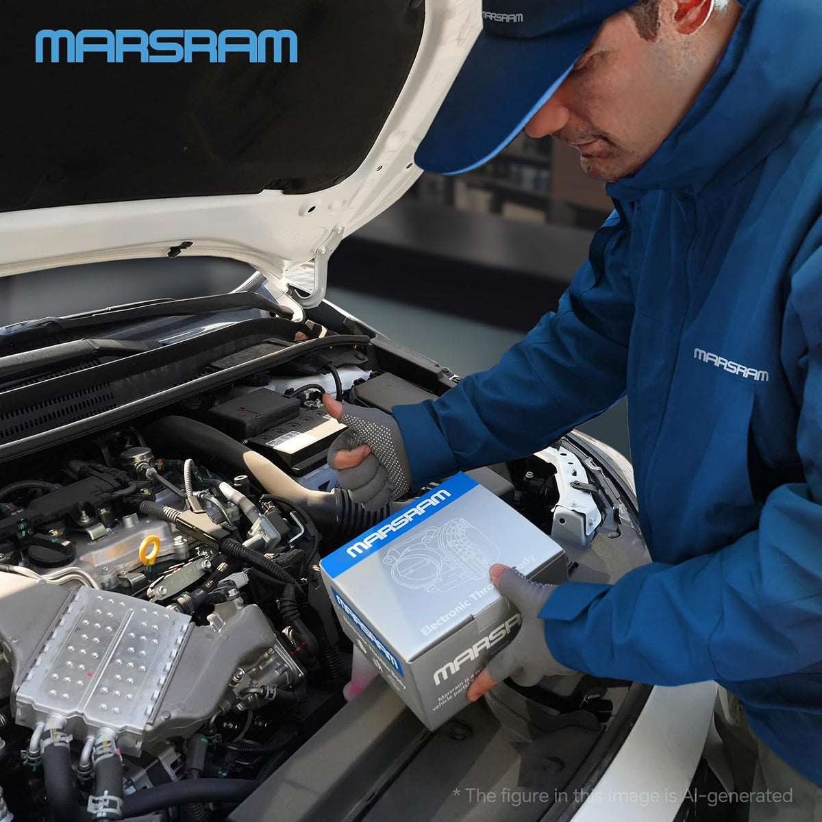 Marsram Throttle Body Fit for Ford Lincoln, 3.5L V6, Replaces BL3Z9E926B
