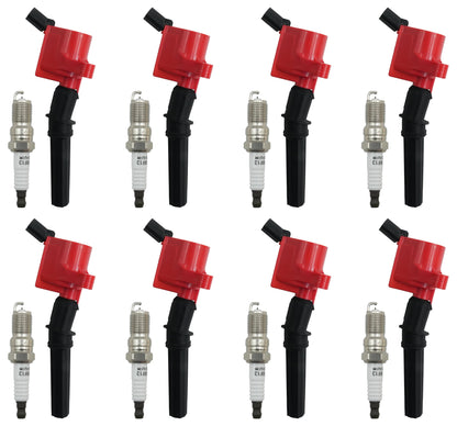 Marsram Ignition Coil Pack DG508 & Spark Plugs SP479 Double Iridium 16 PCS