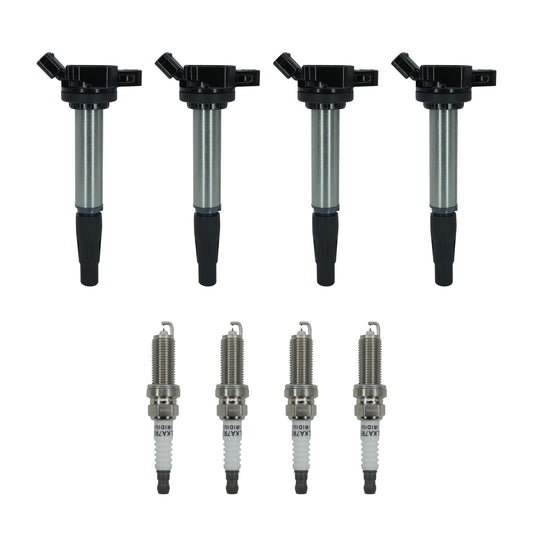 Marsram Ignition Coil Pack UF596 & Double Iridium Spark Plug 4912 8 PCS