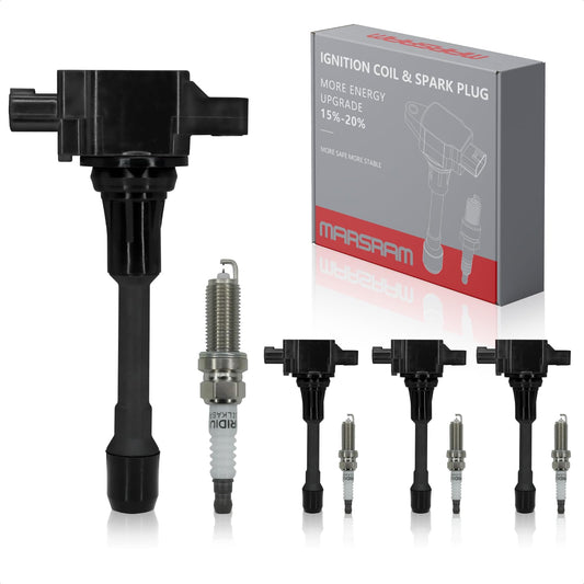 Marsram Ignition Coil Pack UF549 and Spark Plug 9029 8 PCS