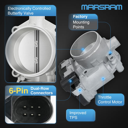 Marsram Electronic Throttle Body 07K133062A, 07K-133-062-A, 07K-133-062A